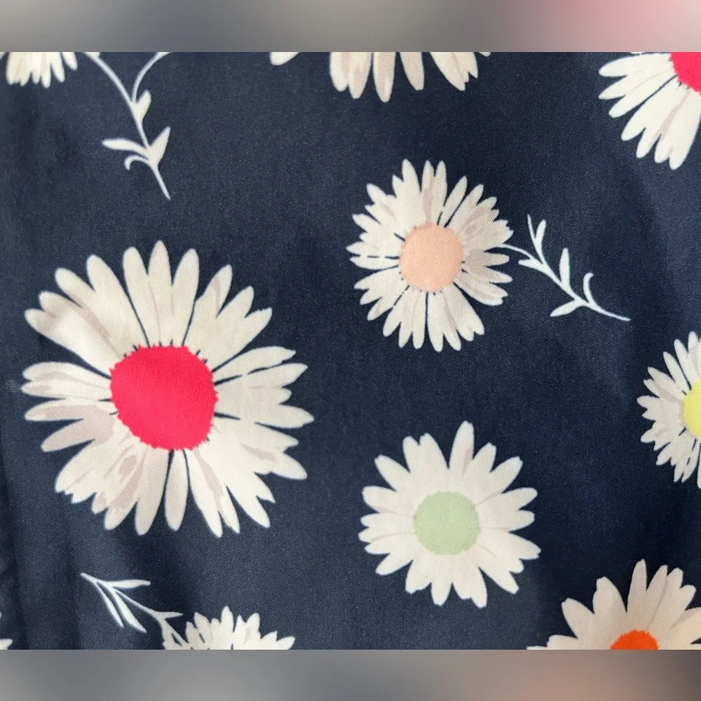 The North Face Girls' Waterproof Hooded Rain Jacket, Blue/Flowers, Large (14/16) - Picture 6 of 12